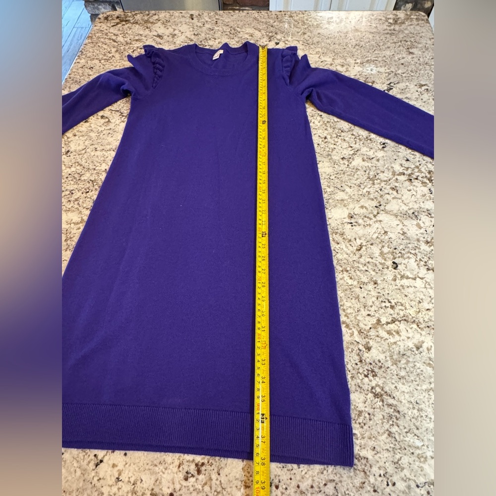 J. Crew Women's Midi Dress in Vibrant Purple - Picture 4 of 7